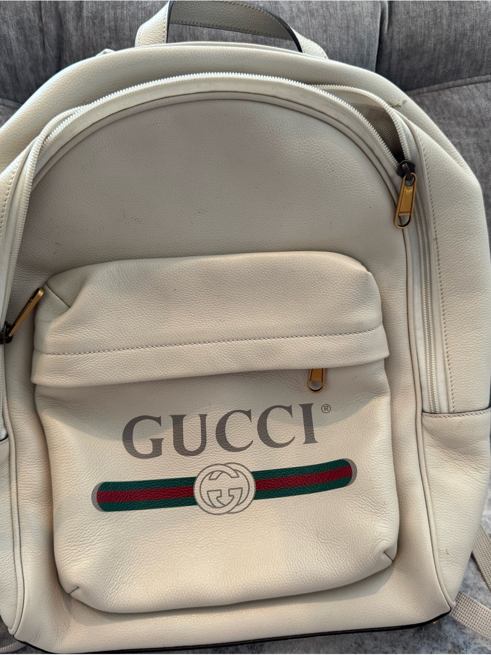 Gucci Beige Suede-Lined Handbag Interior